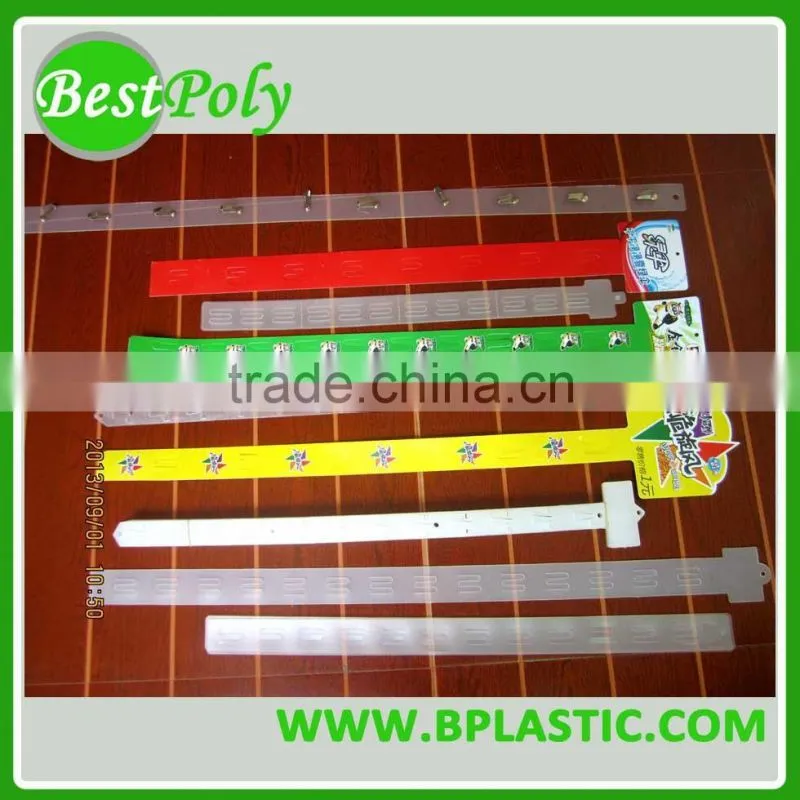 Plastic PP hanging strip for supermarket display