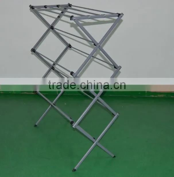 Telescopic double rols cloth dryer and rack with stoarage rack