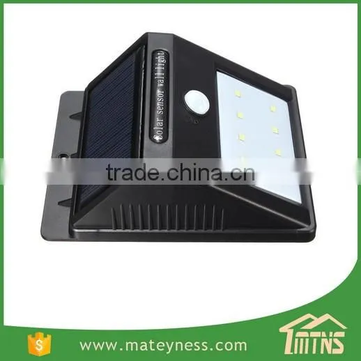 8 LED Solar sensor Outdoor wall light