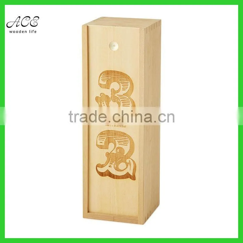 Personalized wooden wine box Custom wooden wine box