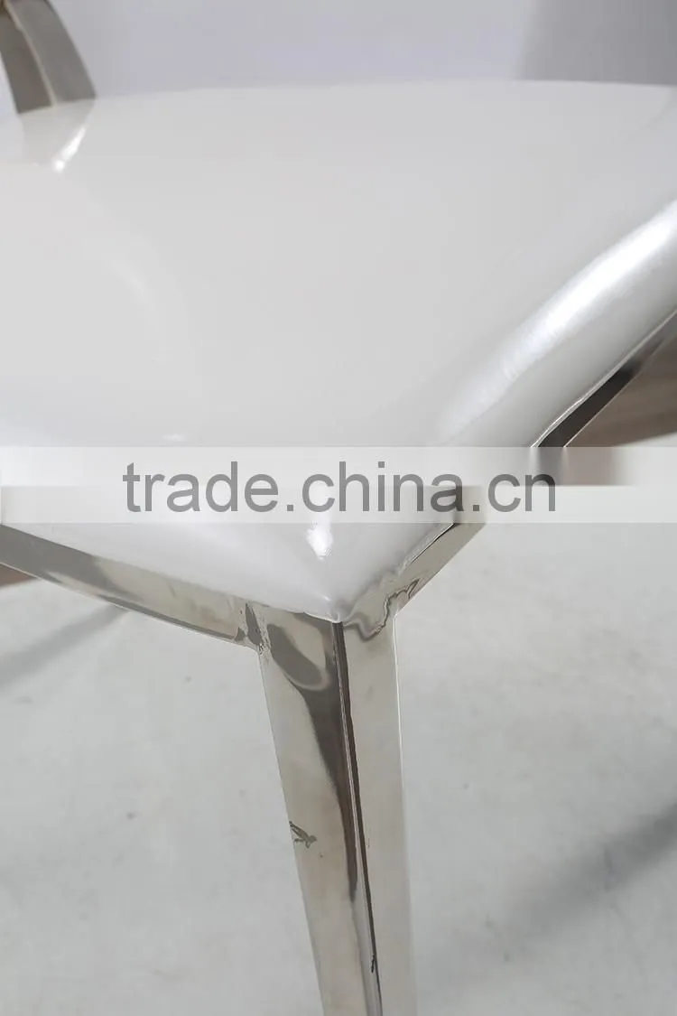 Foshan furniture market modern stainless steel chair for wedding