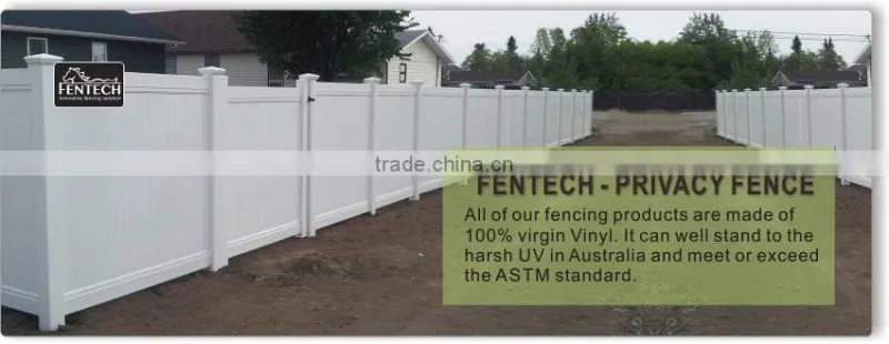 2016 New Arrival FenTECH Brand Plastic Fence Wall Fence design