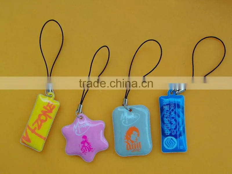 Promotional kids mobile phone cleaner chain with string