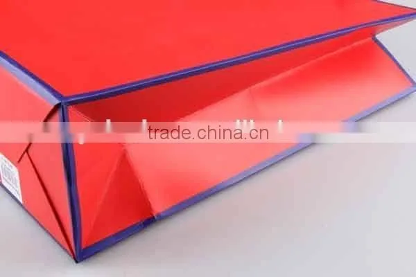 Two-colored Foldable Gift Bag / Shopping Bag With Bowknot