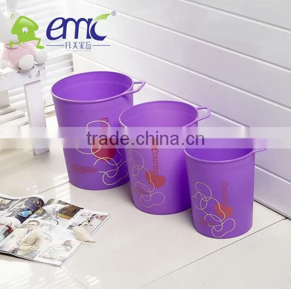YM-0291 Plastic trash can with handle