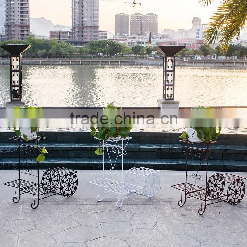 Best Selling Display White Metal Shelving Rack Planter Stand