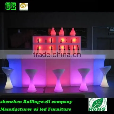 Remote control RGB Illuminated Plastic led furniture lighting