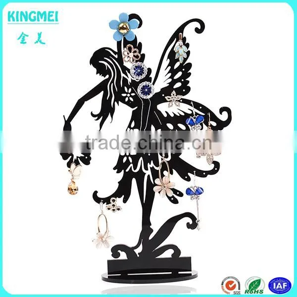 High quality Black tree shape table top earing acrylic display holder for jewelry stores