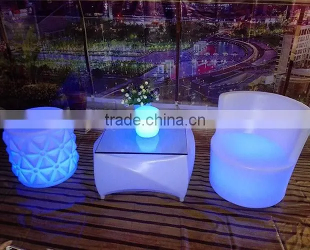 Elegant modern design pineapple shape led stool chair