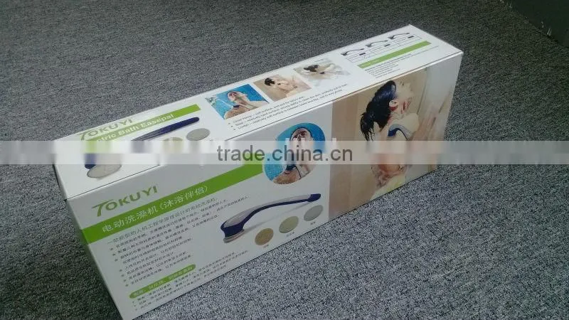 Electric bath back scrubber, skin scrubber