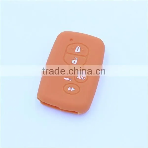 Silicone car key covers, remote key case for toyota 5 buttons with A/C buttons
