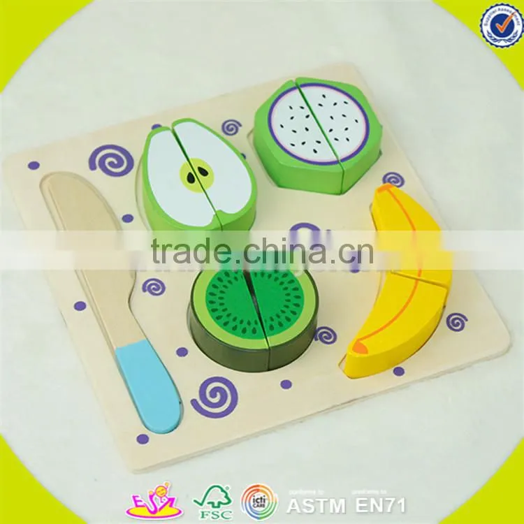wholesale wooden toddler cutting toy creative wooden toddler cutting vegetables and breads toy hot toddler cutting toy W10B038