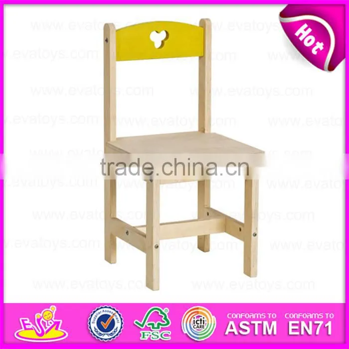 2015 New and popular wooden kids chair,Best solid wooden chair for children,Hot sale wooden baby chair with cheap price WJ277267