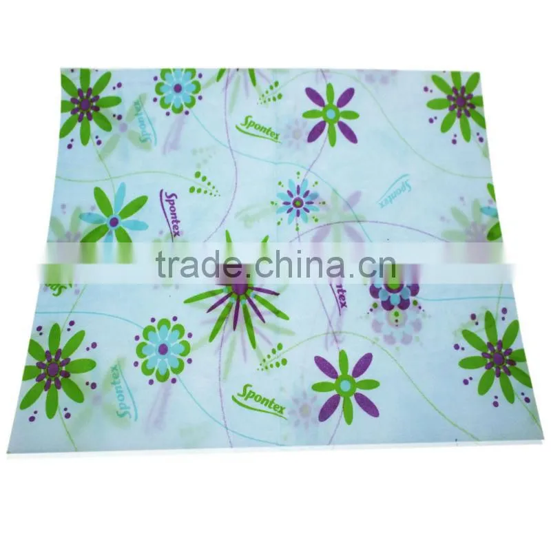 house keeping cleaning wipes/ cleaning fabric cheap dish washing cloth high quality disposable nonwoven cotton washing cloths