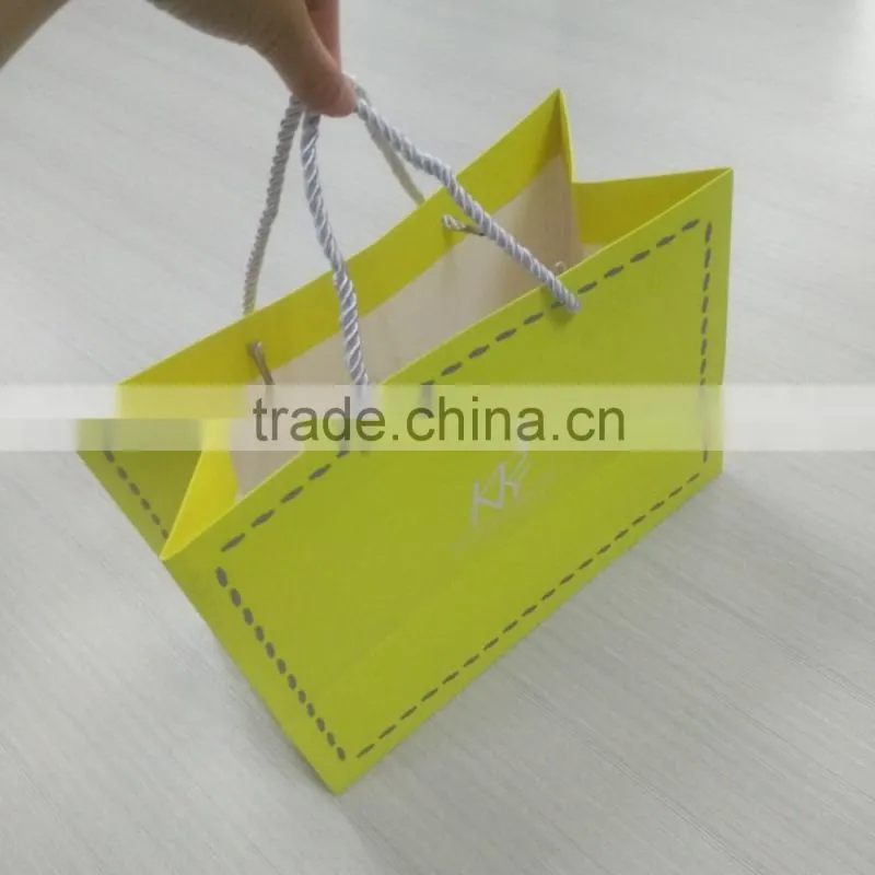 Shenzhen Factory Custom Printed Paper Gift Bag with drawstring For Wholesale