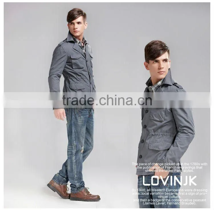 2014 new made in china STOCK cotton fabric jacket