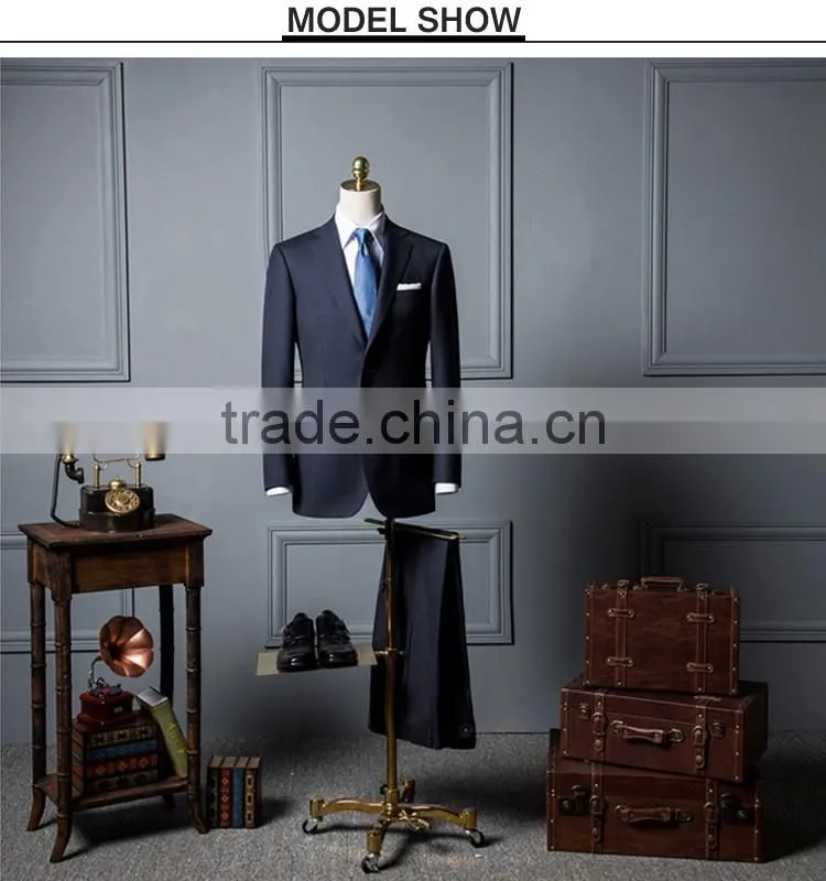 New arrival dark blue gents suits pant coat mens business & wedding suit