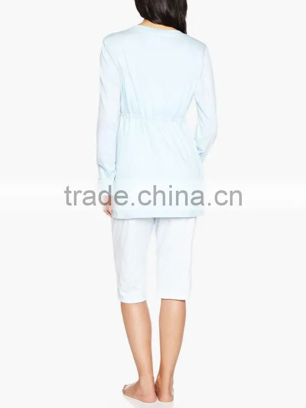 Maternity sexy long gown ladies lingerie sleeping wear