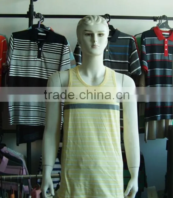factory men's tank top stripe made in china