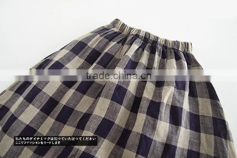 Cotton Mix Linen Fabric Harem Pants Wholesale Boutique Children Clothing Trouser