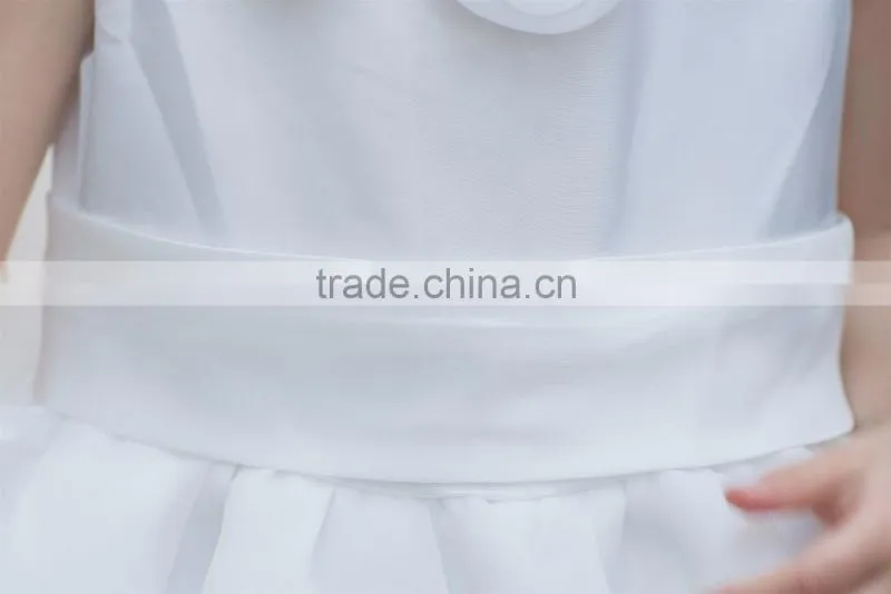 sleeveless Net fabric ball grown dress for baby girl summer dress