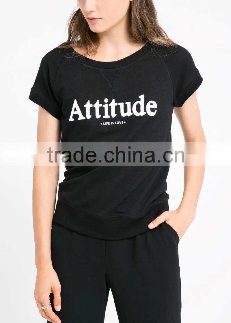 printing cotton tshirt for women