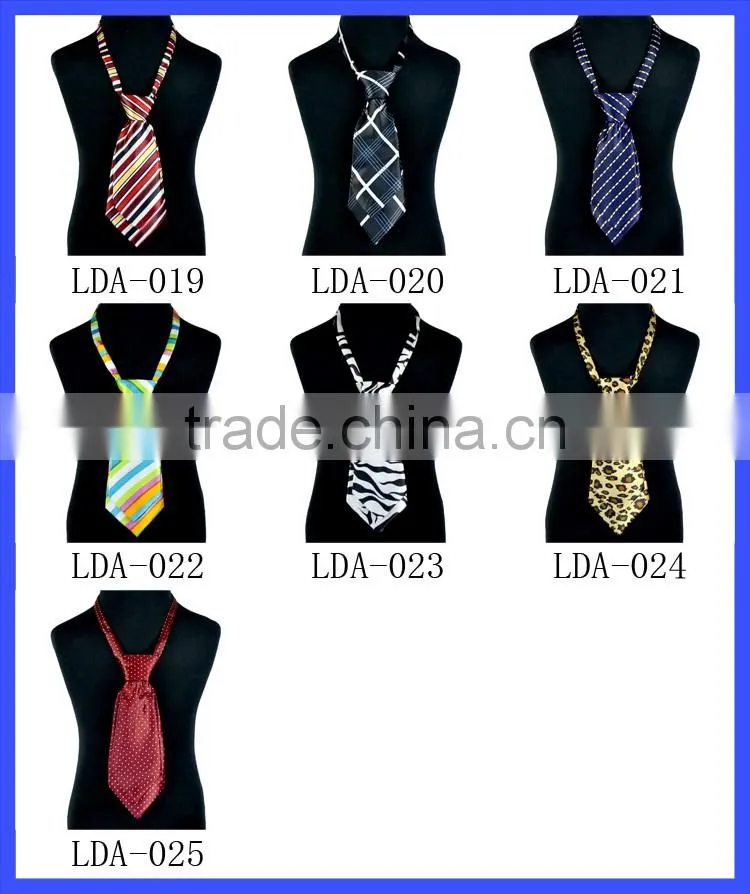 Wholesale Polyester Necktie Top Quality Baby Boys Tie Soft Fabric Adjustable Stripe Baby Necktie