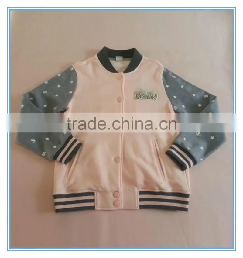 Wholesale children girls baseball jackets girls long sleeve clothes sports jackets