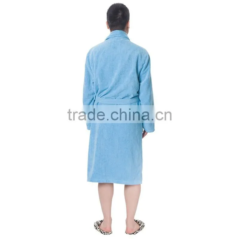 Mens luxury cotton terry bathrobe
