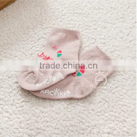 baby cute cotton socks, silicone print baby socks,baby socks
