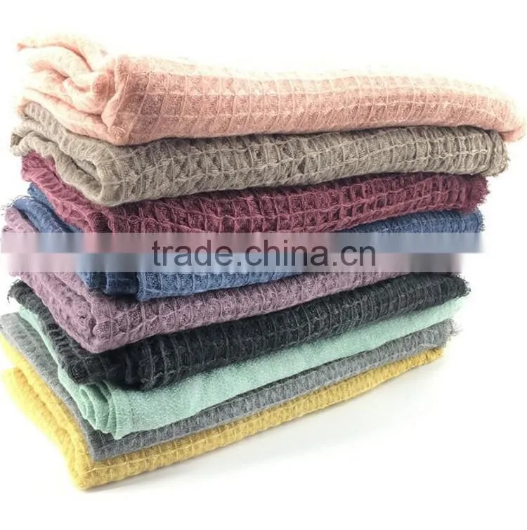 Women Plaid Cashmere Scarf pashmina Warm Winter scarf