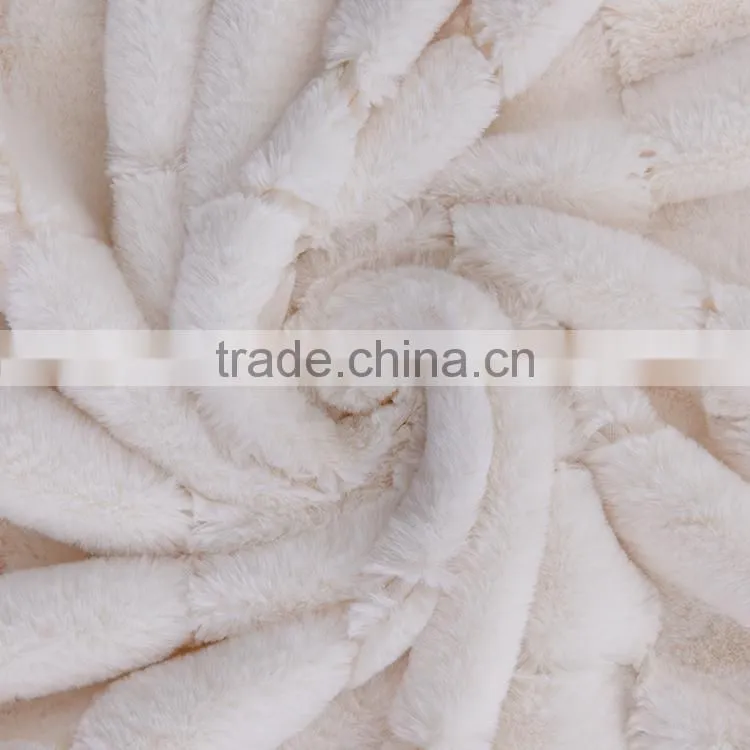 fashion pattern fake fur throw flannel faux fur blankets