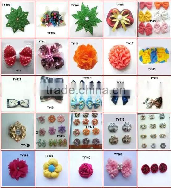 Red heart shape flower brooch with chiffon lesbian