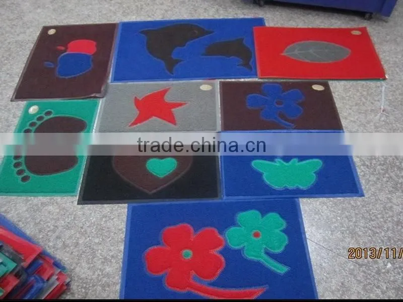 New product Nice Design pvc print carpet floor door mat