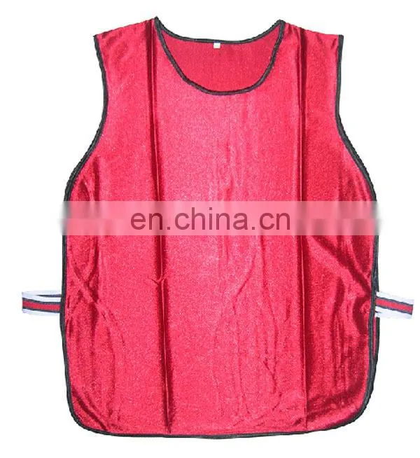 Soccer vest custom bibs elastic cord provide printing Mesh sports bibs