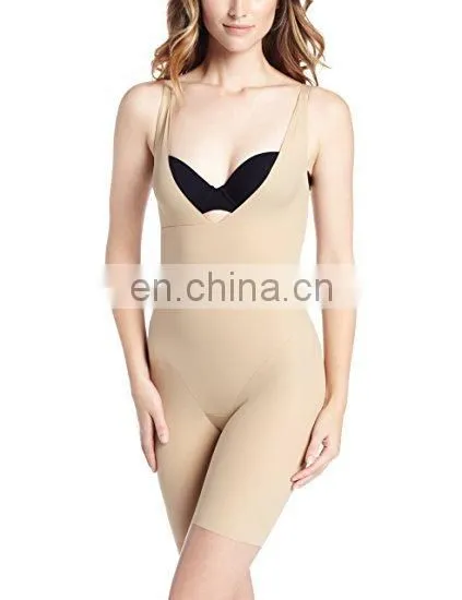 Women Smooth Wear Underbust Corset Bodysuit Shapewear Control Body Shaper