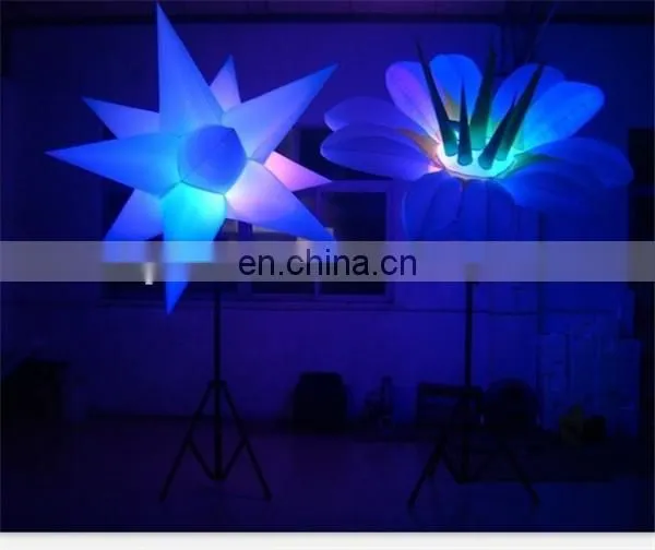 Large inflatable gilter star shaped decoration for party or event