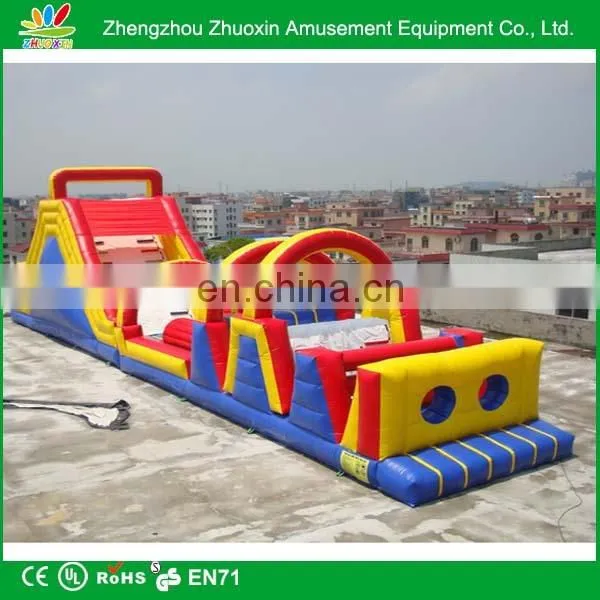 Inflatable car obstacle with slide,tunnel,jumping