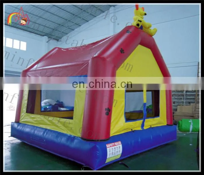 2016manufacturer professional production PVC inflatable enterrtainment castle inflatable plastic slide inflatable bluncer