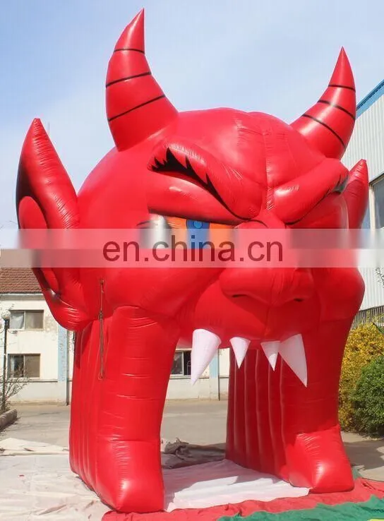 costomized new style inflatable tunnel tent of monster for advertising