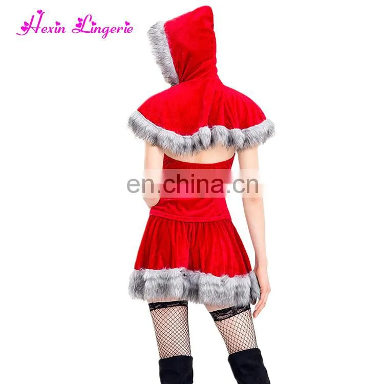 Big Discount Cosplay Holiday Hot Christmas Dress Santa Suit