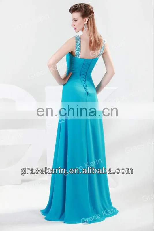 Grace Karin Charming The Turquoise Formal Evening Gown Dresses CL4419