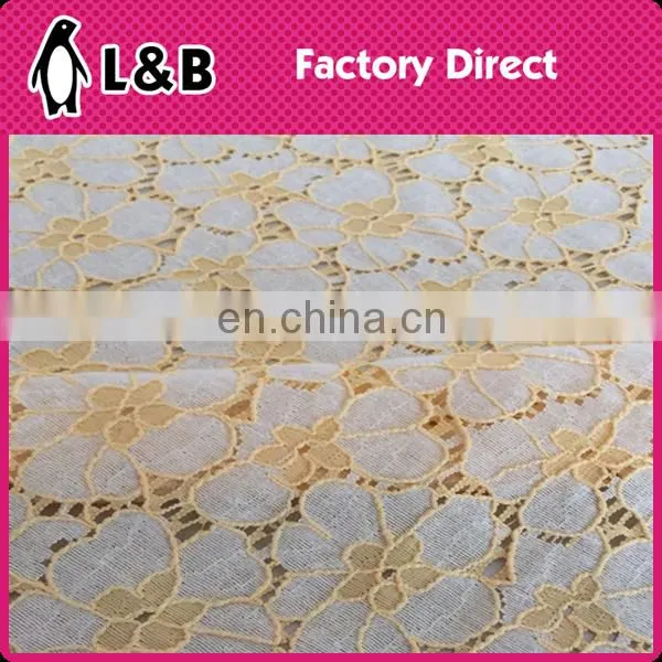 Polyester Embroidery Knit Tull Mesh Fabric