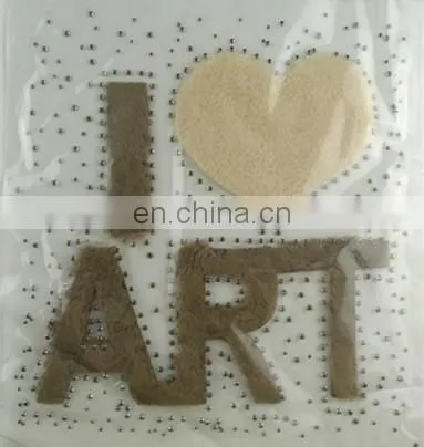 Popular Alphabet Butterfly Hot Fix Motif With Rhinestone For Garment