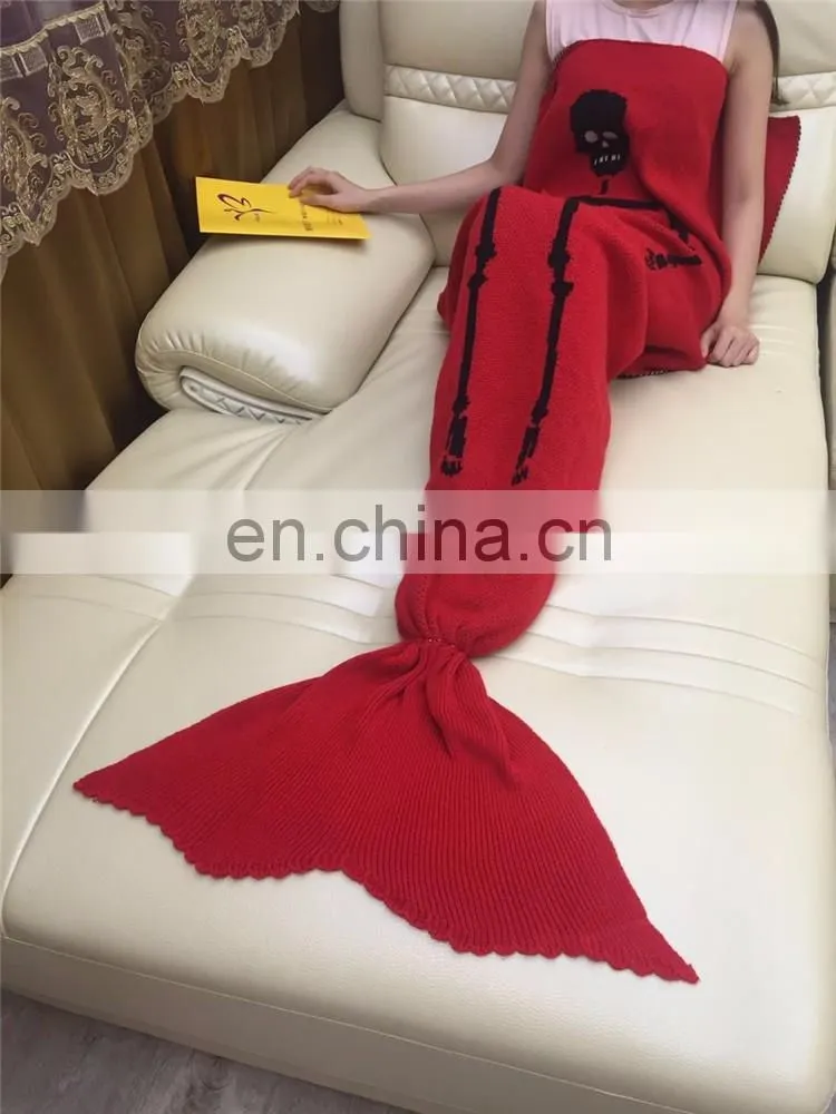 Mermaid Tail Blanket Warm and Soft Blankets For Kids And Adults Bedding Wrap