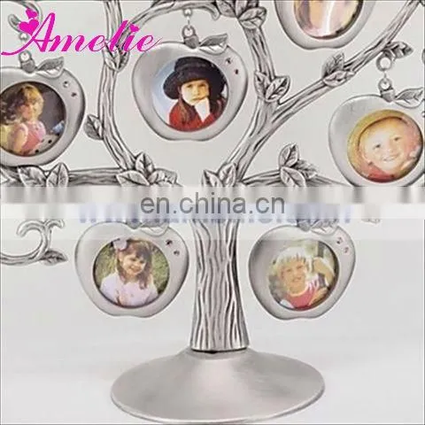 A0199 Silver Family Apple of My Eye Pewter Photo Tree
