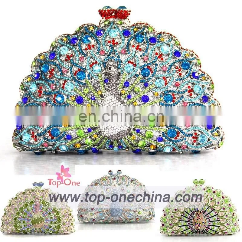 2016 fashion women crystal stone evening bag for wedding party