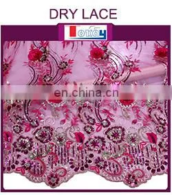 2015 latest embroidered silk organza fabric