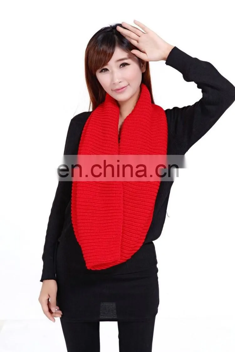 2018 colors knitting loop winter scarf infinity
