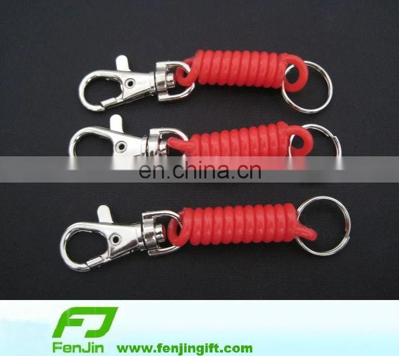colorful plastic spring coil lanyard
